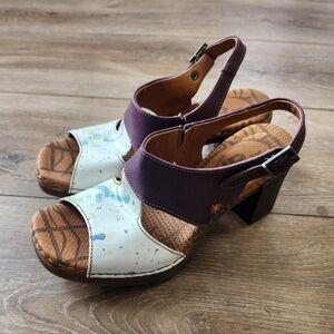 The Art Company Block Heel Sandals with Slingback Strap